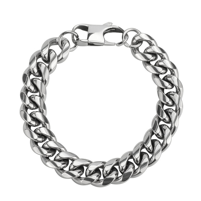 Jewelry WholesaleWholesale single woven six sided grinding chain titanium steel bracelet JDC-BT-DingL002 Bracelet 鼎立 %variant_option1% %variant_option2% %variant_option3%  Factory Price JoyasDeChina Joyas De China