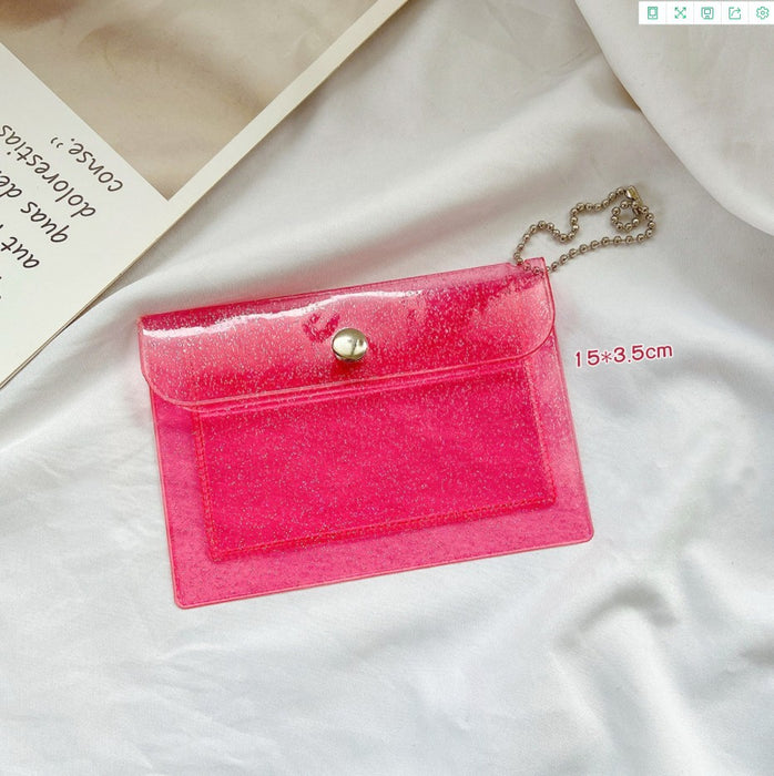 Wholesale Wallet PVC Simple Transparent Mini MOQ≥2 JDC-WT-bam001