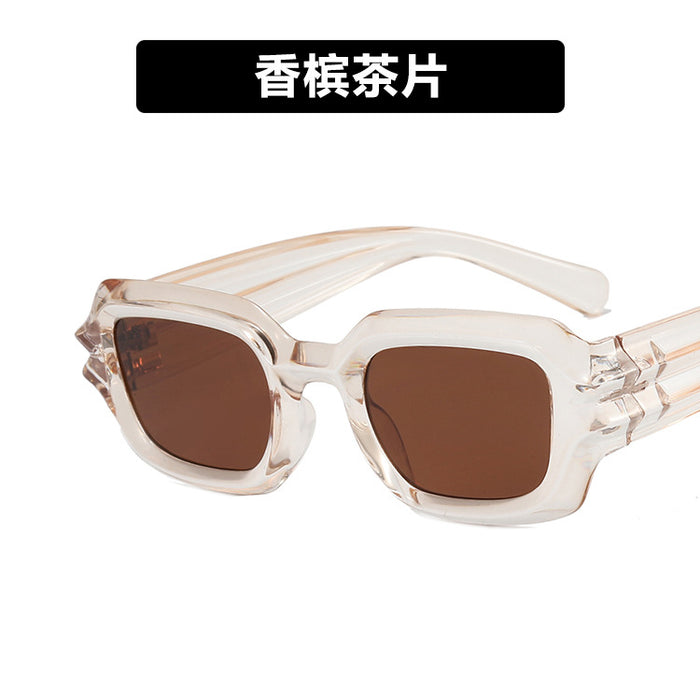 Wholesale hip hop sunglasses irregular personality niche trendy concave shape JDC-SG-KD181