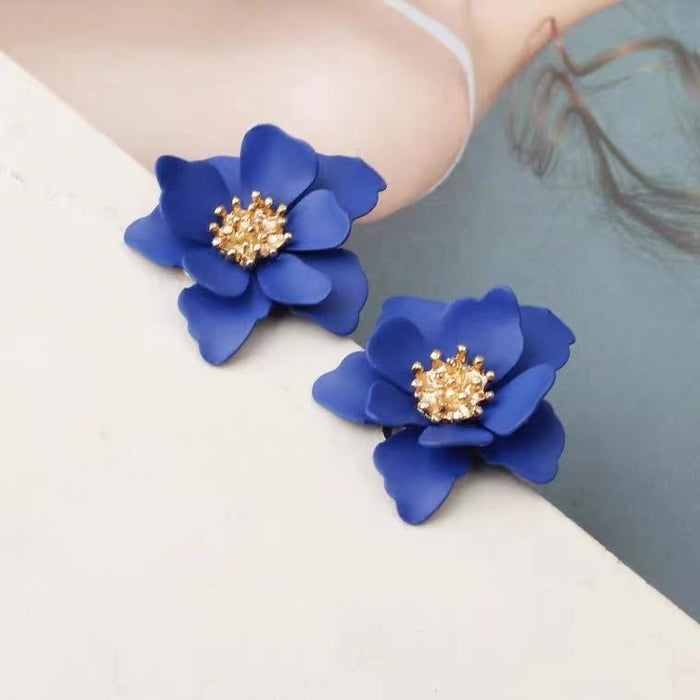 Jewelry WholesaleWholesale multi-petal flower daisy earrings JDC-ES-KaiQ009 Earrings 凯庆 %variant_option1% %variant_option2% %variant_option3%  Factory Price JoyasDeChina Joyas De China