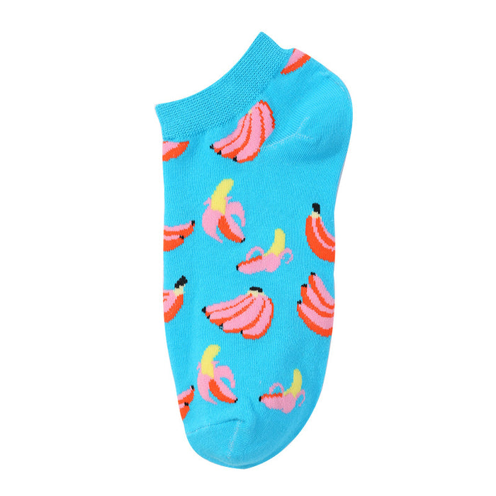 Wholesale summer thin fun fruit socks JDC-SK-XinH011