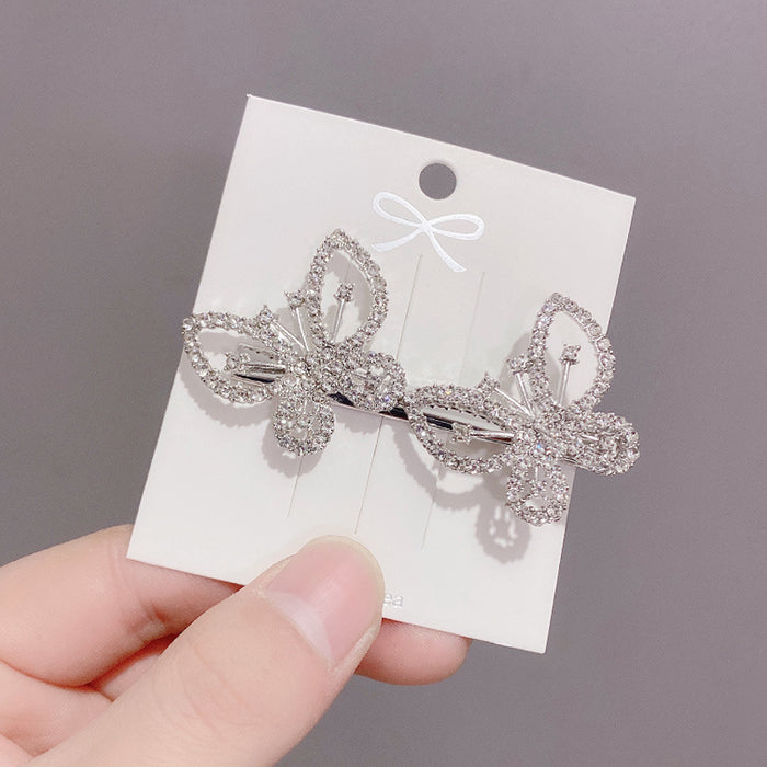 Wholesale Rhinestone Butterfly Hair Clip JDC-HC-Zibin007