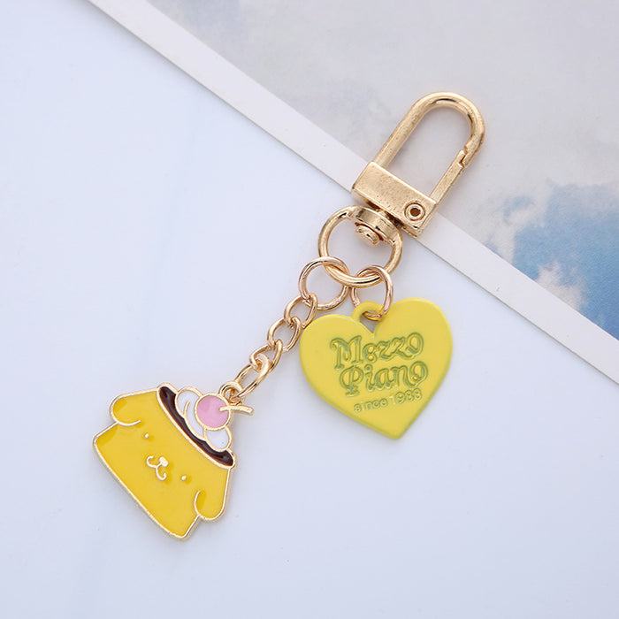 Wholesale Keychain Zinc Alloy Cute Puppy Cake Love Pendant MOQ≥2 (S) JDC-KC-ARui010