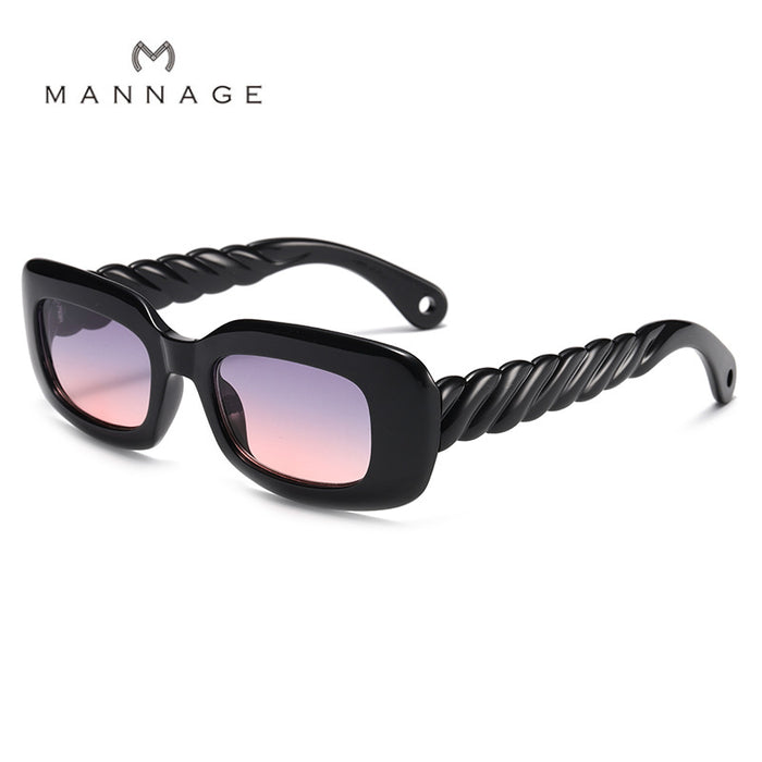 Wholesale Sunglasses PC Square Frame Twist Foot JDC-SG-ShengX009