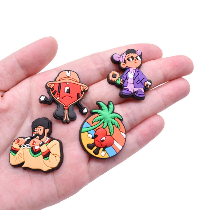 Wholesale Random 100pcs Cartoon Cute PVC DIY Accessories Croc Charms (M) JDC-CCS-RYY009