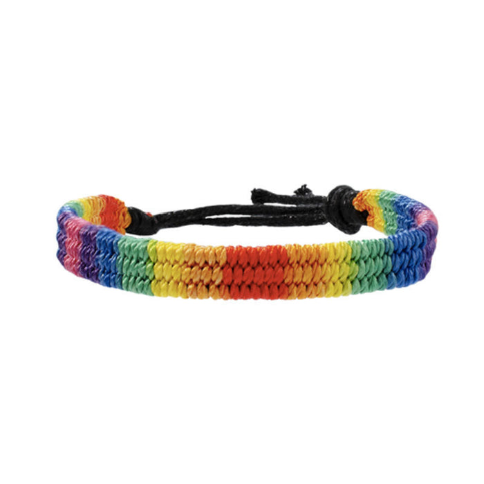 Wholesale LGBT Comrades Samey Bracelet Six Rainbow Handmade Manual Weaving JDC-BT-GuangG001