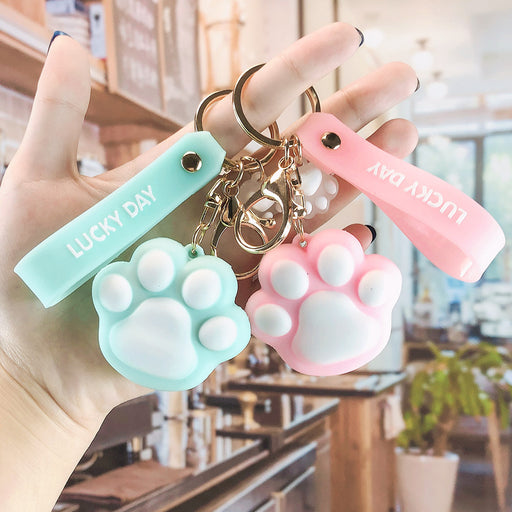 Jewelry WholesaleWholesale Mosquito Repellent Cat Claw PVC Keychain MOQ≥5 JDC-KC-ChuC001 Keychains 楚骋 %variant_option1% %variant_option2% %variant_option3%  Factory Price JoyasDeChina Joyas De China