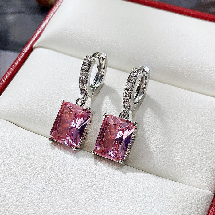 Wholesale Zircon Copper Earrings MOQ≥2 JDC-ES-CaoS029