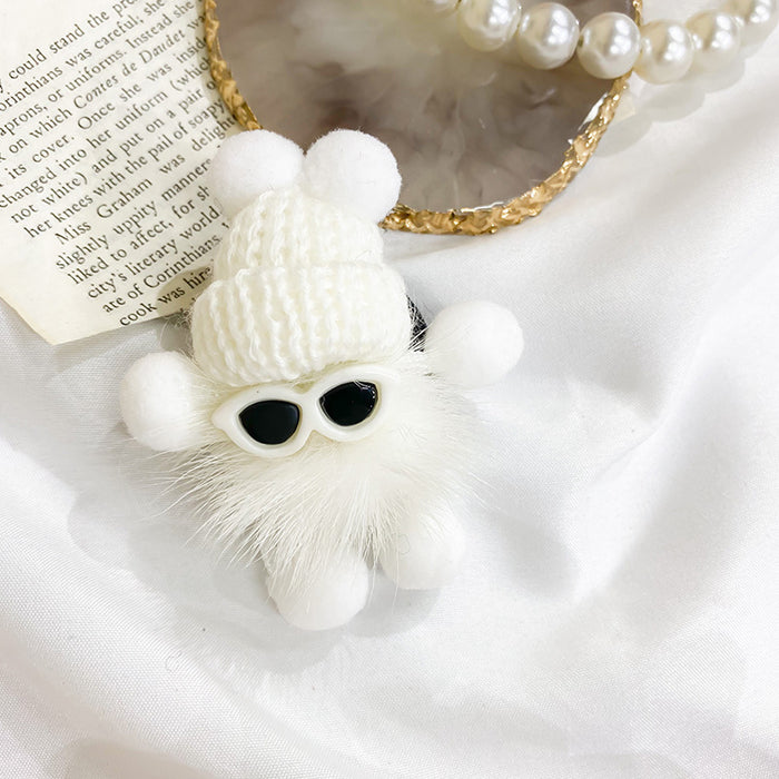 Wholesale Doll Sunglasses Knitted Cell Phone Airbag Holder JDC-PS-BaiY041