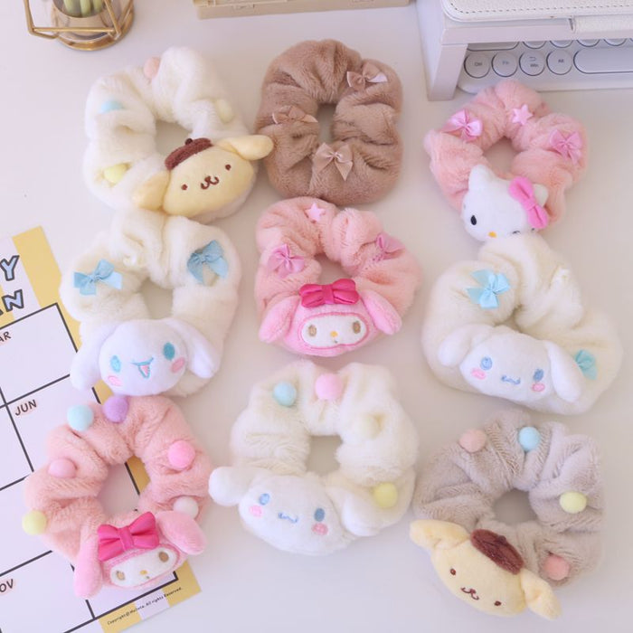 Wholesale Hair Scrunchies Plush Cute Cartoon MOQ≥2 JDC-HS-CRQT001