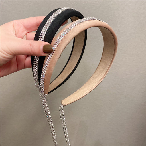 Jewelry WholesaleWholesale tassel rhinestone alloy hair band JDC-HD-ZC012 Headband 智承 %variant_option1% %variant_option2% %variant_option3%  Factory Price JoyasDeChina Joyas De China