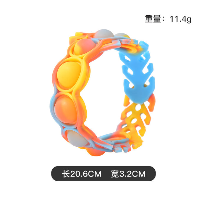 Jewelry WholesaleWholesale blue silicone multifunctional bracelet JDC-FT-Bais006 fidgets toy 百思 %variant_option1% %variant_option2% %variant_option3%  Factory Price JoyasDeChina Joyas De China