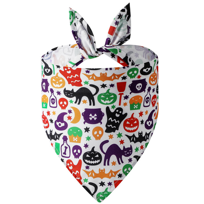 Wholesale Pet Clothes Pet Triangle Towel Halloween Saliva Towel Single Layer MOQ≥2 JDC-PC-YingQ001