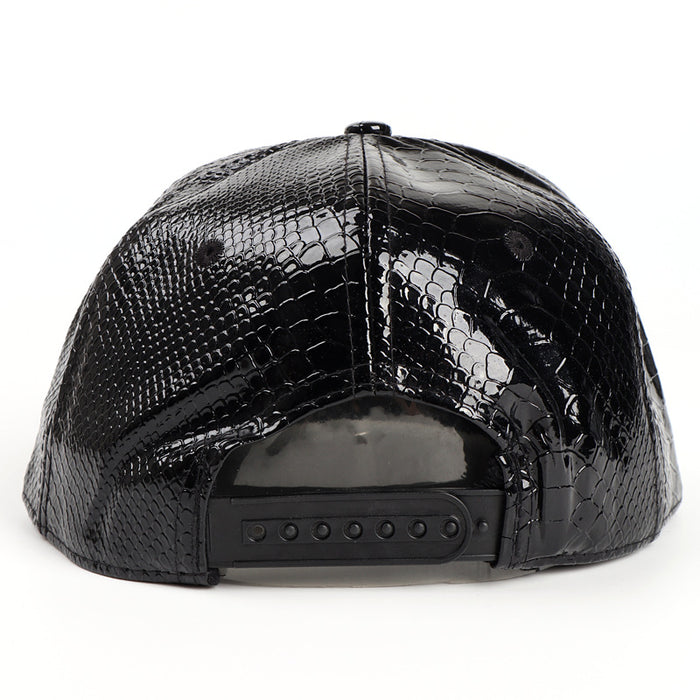 Wholesale Crocodile Pattern PU Leather Baseball Cap Hip Hop Skull JDC-FH-LLan003