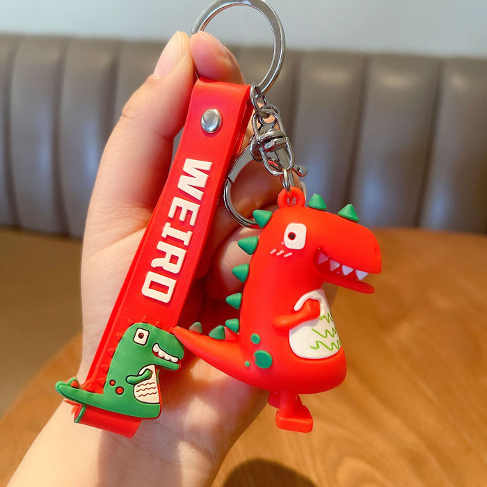 Wholesale Keychains For Backpacks Cartoon Little Dinosaur Keychain Cute Dinosaur Doll MOQ≥2 JDC-KC-GHui022