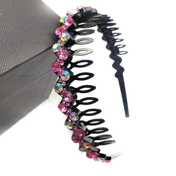 Wholesale Headband Rhinestone Resin MOQ≥10 JDC-HD-TaoQ001