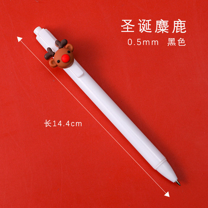 Wholesale Ballpoint Pen Plastic Christmas Press MOQ≥2 JDC-BP-dichen004