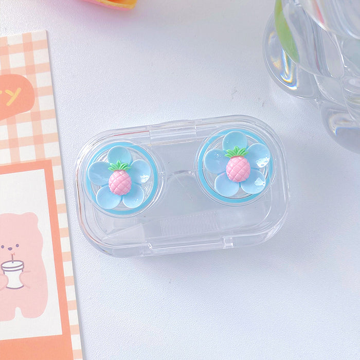 Wholesale Cartoon Cat Claw Contact Lens Case Plastic Portable (M) MOQ≥2 JDC-GA-Qingdu003