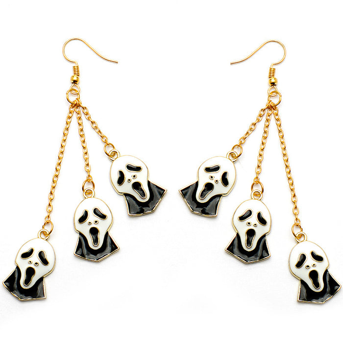 Wholesale Earrings Alloy Halloween Ghost Funny JDC-ES-Dsheng005