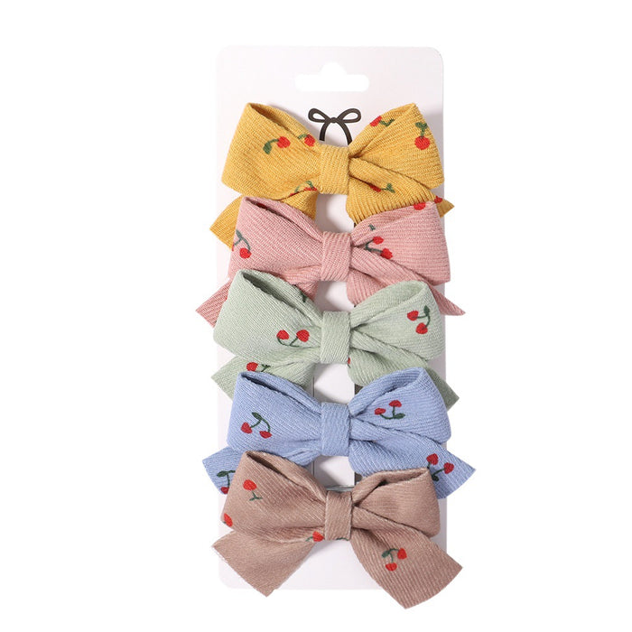 Jewelry WholesaleWholesale Polyester Rib Belt Kids Bow Hair Clip JDC-HC-YL065 Hair Clips 雅伦 %variant_option1% %variant_option2% %variant_option3%  Factory Price JoyasDeChina Joyas De China