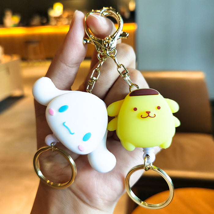 Wholesale Cartoon Silicone Retractable Keychain (M) MOQ≥2 JDC-KC-YMeng006