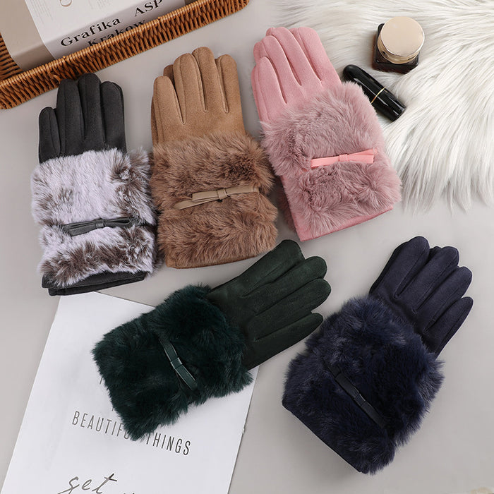 Wholesale Gloves Wool Fleece Warm Cycling Touchscreen JDC-GS-XTian004