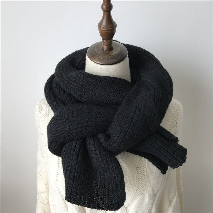 Wholesale Scarf Faux Cashmere Warm Winter Knit Solid JDC-SF-Zhenl005