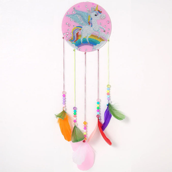 Wholesale Mandala Diamond Painting Wind Chime Christmas Crystal Cartoon Dreamcatcher MOQ≥2 JDC-DC-YouAn001