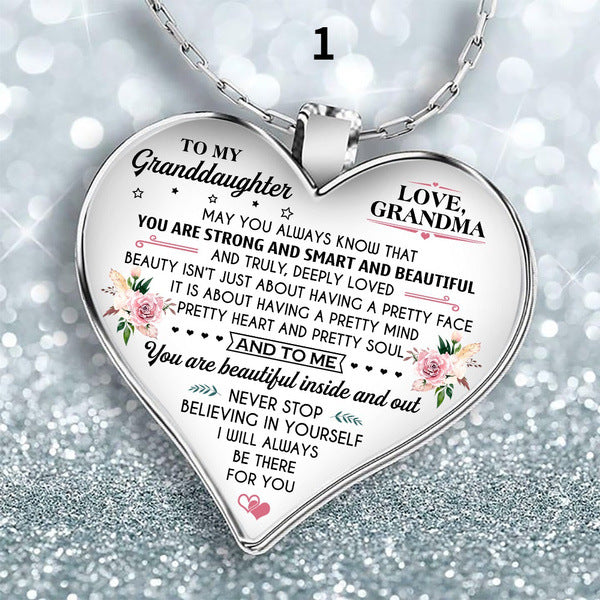 Wholesale necklace my heart is still talking to you MOQ≥3 JDC-NE-HaoH004