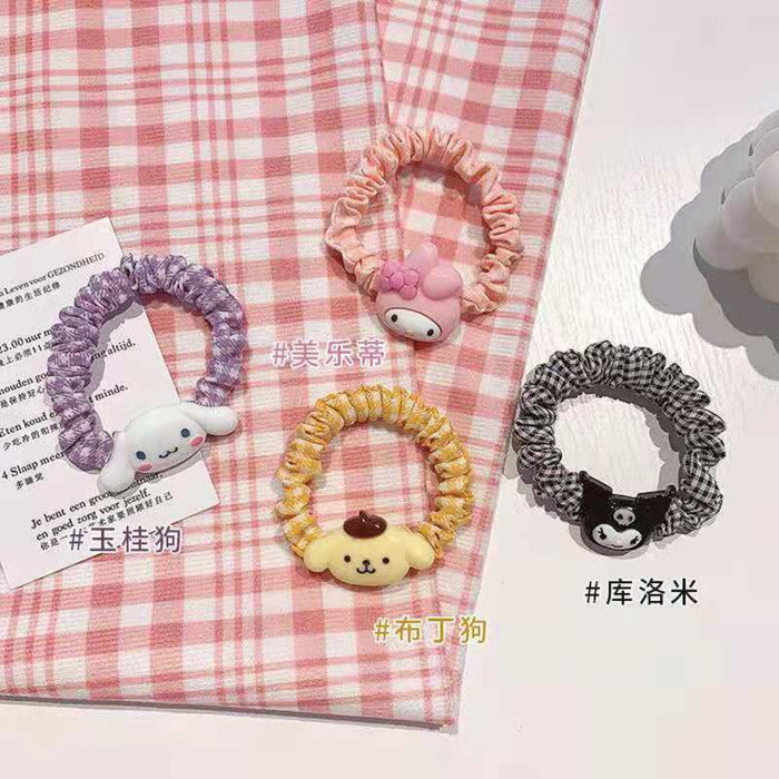 Jewelry WholesaleWholesale cartoon puppy kitten small intestine hair band hair cord JDC-HS-BL002 Hair Scrunchies 冰澜 %variant_option1% %variant_option2% %variant_option3%  Factory Price JoyasDeChina Joyas De China