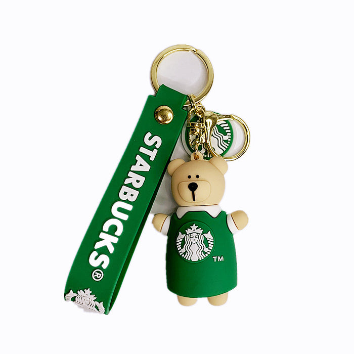 Wholesale Cartoon PVC Cute Bear Keychain (F) JDC-KC-YunZ001