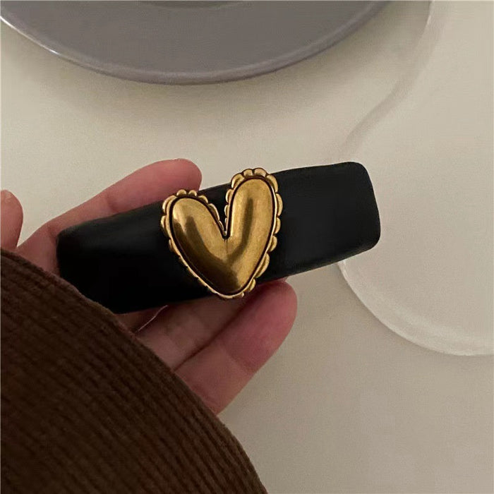 Jewelry WholesaleWholesale old love leather hairpin sponge side clip JDC-HC-DiShuo006 Hair Clips 迪硕 %variant_option1% %variant_option2% %variant_option3%  Factory Price JoyasDeChina Joyas De China