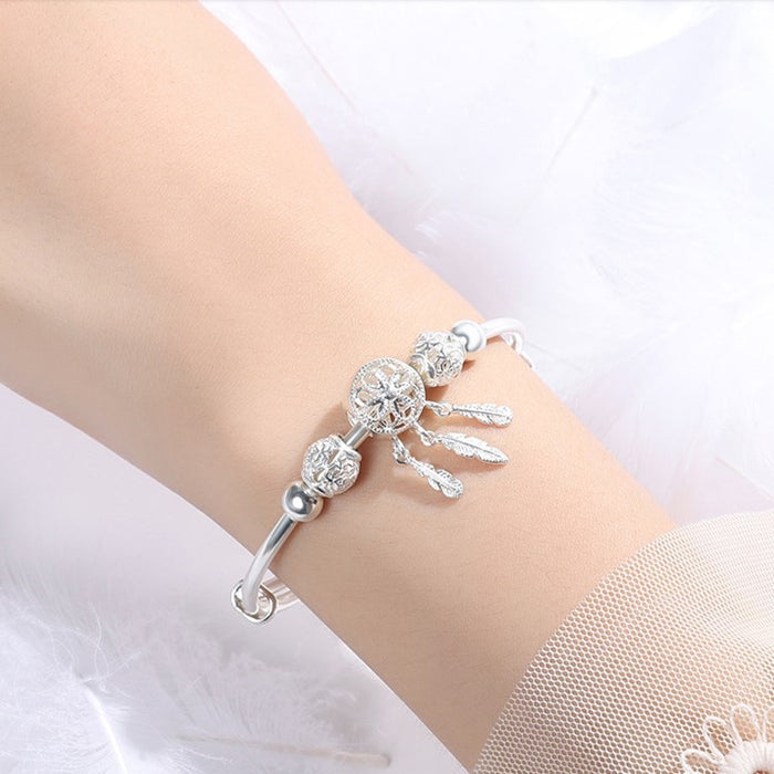 Wholesale Dream Catcher Bracelet Transfer Bead Push Pull Adjustable Hand JDC-BT-YiYing002