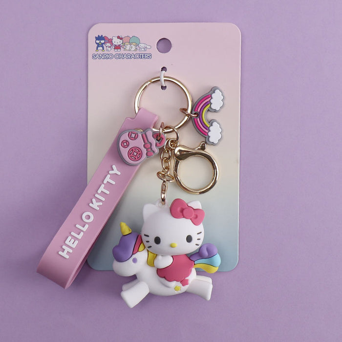 Wholesale Keychain Silicone Cute Cartoon Cat MOQ≥2 (S) JDC-KC-CYa010