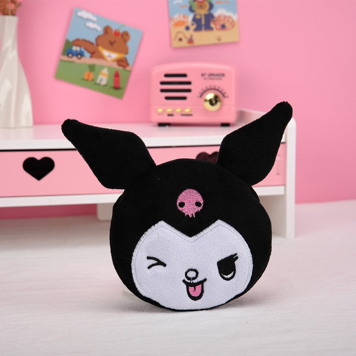 Wholesale Keychain Plush Cute Coin Purse Day Cartoon Headphone Bag Pendant JDC-KC-YYS002