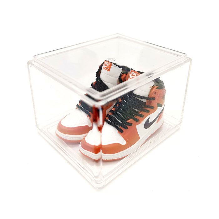 Wholesale Enamel Sneakers Plastic Transparent Box Keychains Ornaments JDC-KC-TuoH008