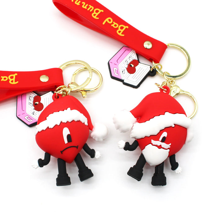 Wholesale Keychain PVC Christmas Cute Cartoon Pendant (F) JDC-KC-HAn010