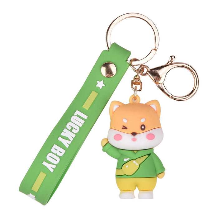 Jewelry WholesaleWholesale cartoon Achai animal soft glue doll keychain JDC-KC-GSXM065 Keychains 萌叙 %variant_option1% %variant_option2% %variant_option3%  Factory Price JoyasDeChina Joyas De China