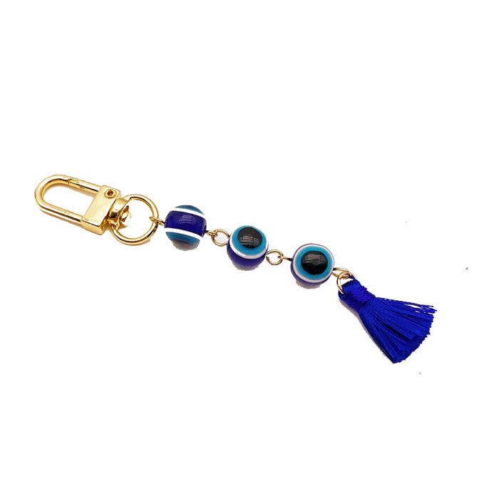 Wholesale Keychains Metal Turkey Devil's Eye Tassel MOQ≥2 JDC-KC-QingH001