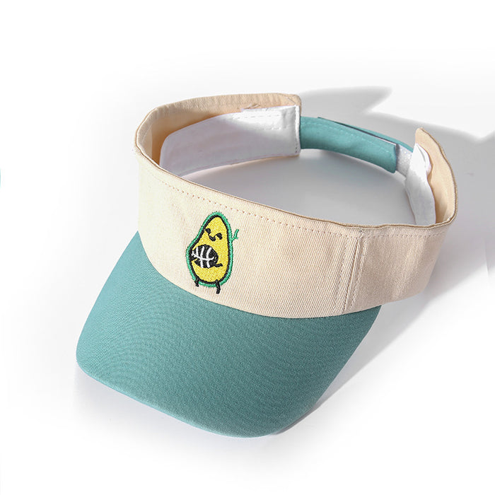 Wholesale Children's Empty Top Cap Cotton Sun Hat MOQ≥2 JDC-SH-ZYuan004