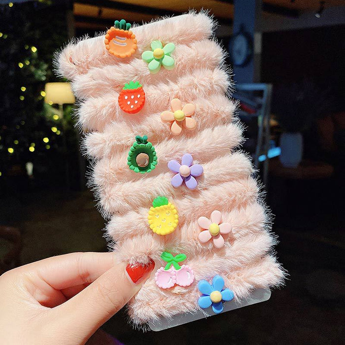 Jewelry WholesaleWholesale plush kids cartoon hair ring (F) JDC-HS-DingS002 Hair Scrunchies 鼎硕 %variant_option1% %variant_option2% %variant_option3%  Factory Price JoyasDeChina Joyas De China