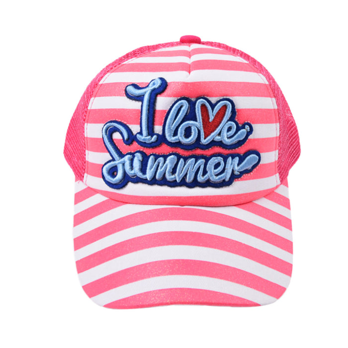 Wholesale children's three-dimensional embroidered alphabet baseball cap cartoon MOQ≥2 JDC-FH-WenR016