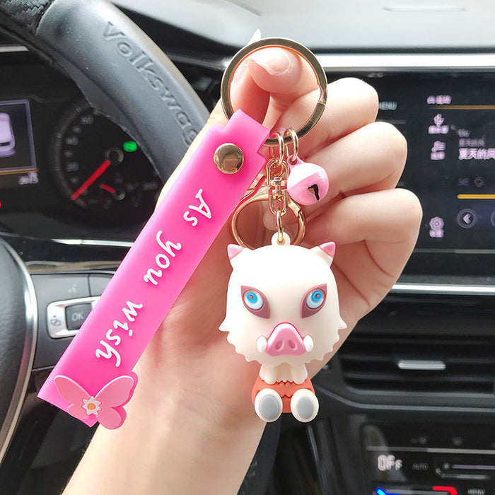 Wholesale cartoon key chain cute doll doll bag pendant MOQ≥2 (M) JDC-KC-GMeng001