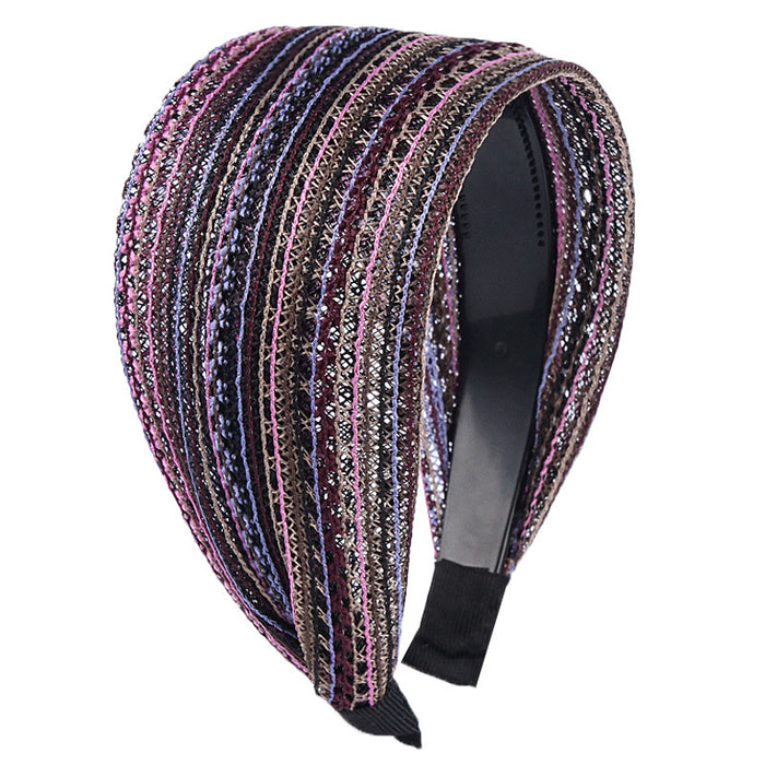 Jewelry WholesaleWholesale wide-brimmed breathable mesh black hair band JDC-HD-Chunj001 Headband 纯界 %variant_option1% %variant_option2% %variant_option3%  Factory Price JoyasDeChina Joyas De China