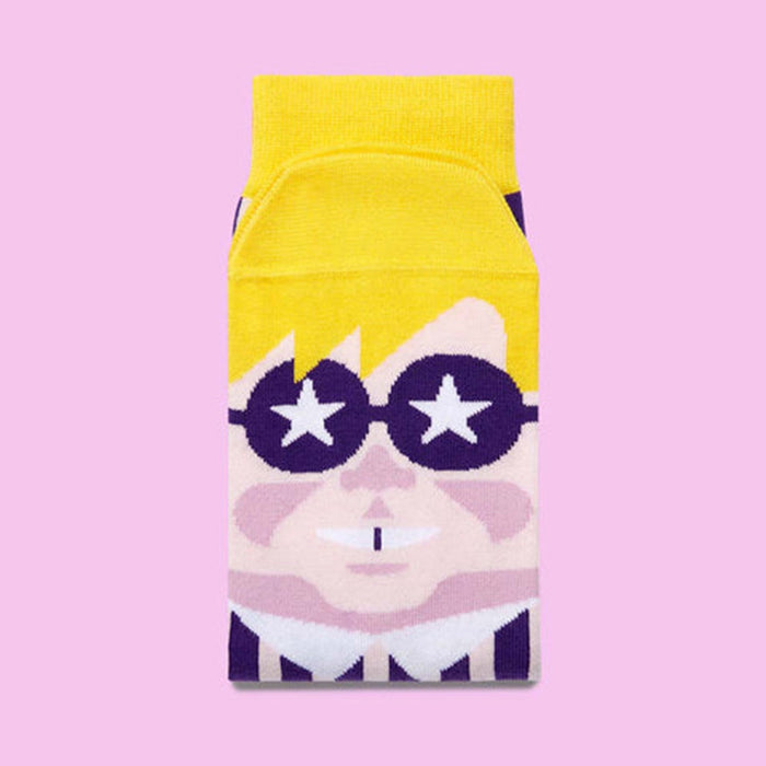 Wholesale socks fabric cartoon personality painting tide socks cotton socks JDC-SK-QAng012