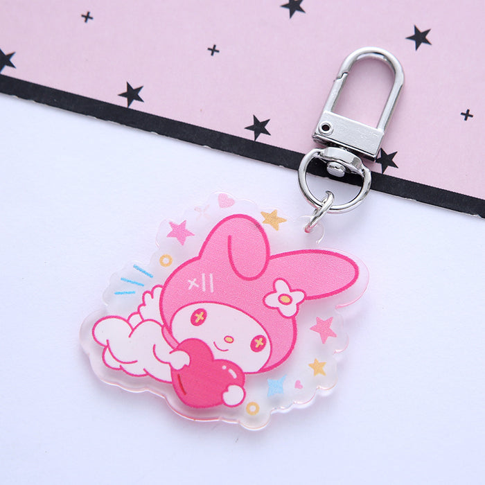 Wholesale Keychain Acrylic Cartoon Cute Double Sided Transparent MOQ≥2 (S) JDC-KC-ARui007