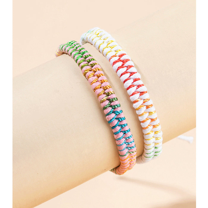 Wholesale Bracelet Polyester Colorful Braided Strap Adjustable JDC-BT-XLH009