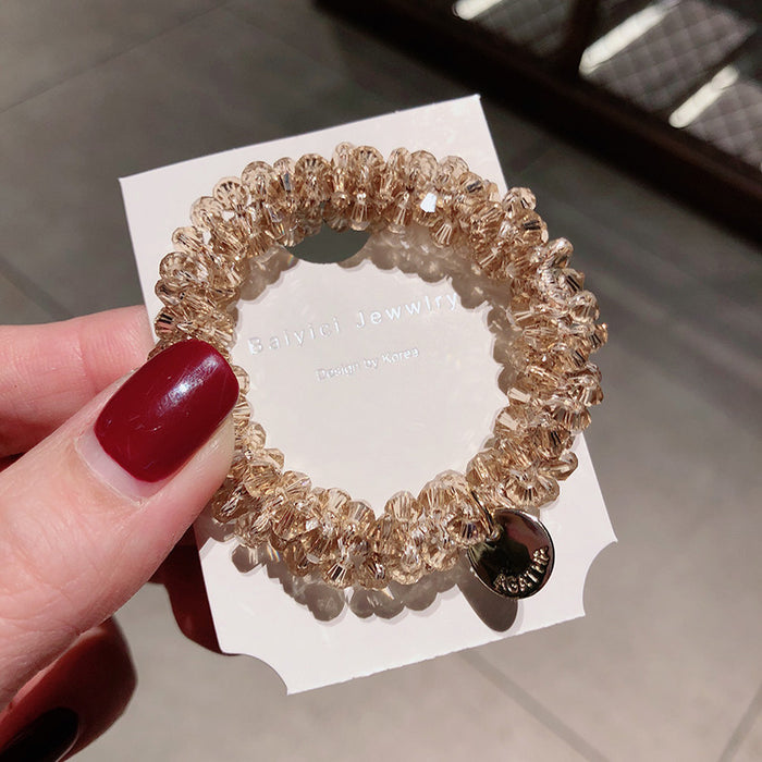 Jewelry WholesaleWholesale pearl crystal hair rope JDC-HS-KX003 Hair Scrunchies 柯羡 %variant_option1% %variant_option2% %variant_option3%  Factory Price JoyasDeChina Joyas De China