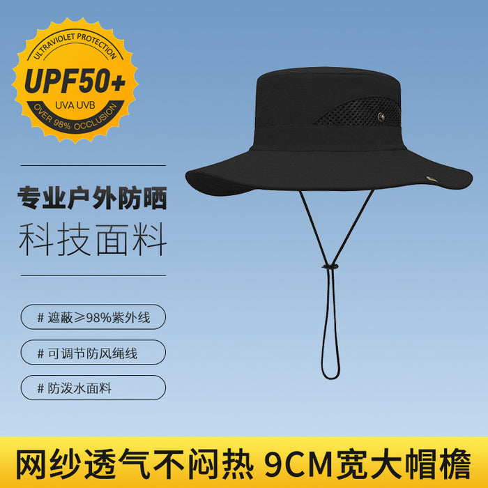 Jewelry WholesaleWholesale summer men's outdoor sunscreen fabric fisherman hat MOQ≥2 JDC-FH-RG001 Fashionhat 润谷 %variant_option1% %variant_option2% %variant_option3%  Factory Price JoyasDeChina Joyas De China