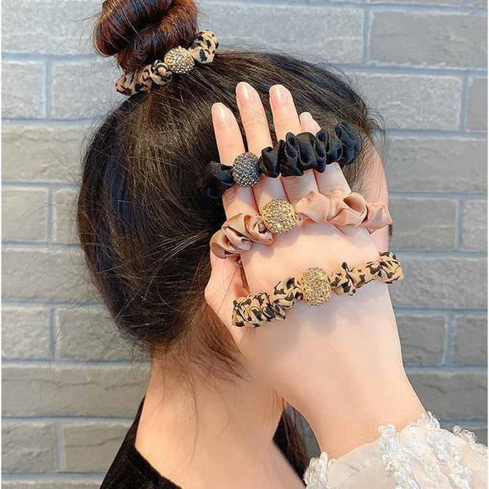 Wholesale Rhinestone Leopard Print Headband MOQ≥2 JDC-HS-HaiYi001